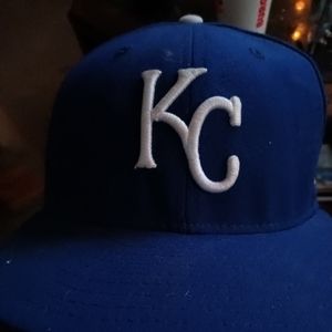 Kansas City Royals 2014 World Series official on field baseball cap fitted 7 1/8